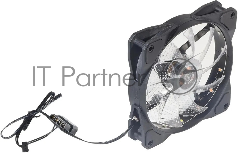 Вентилятор для корпуса Оклик OG-CF120RGB2-BK RGB 120х120x25 черный 3-pin 4-pin (Molex) 23дБ Ret