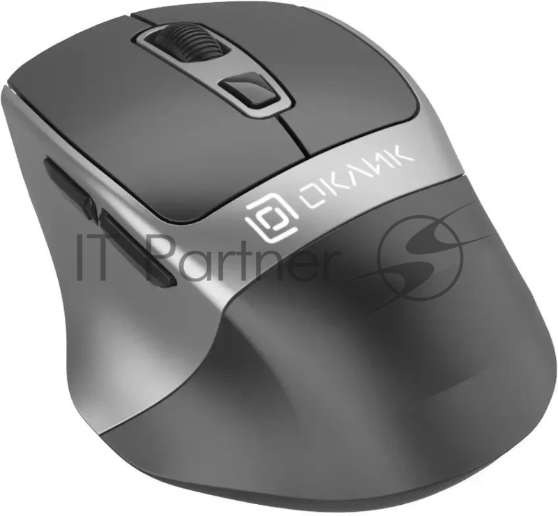 Мышь беспроводная Оклик 516MW черный/серебристый, 1600dpi, USB, Bluetooth/Радио, кнопки - 6