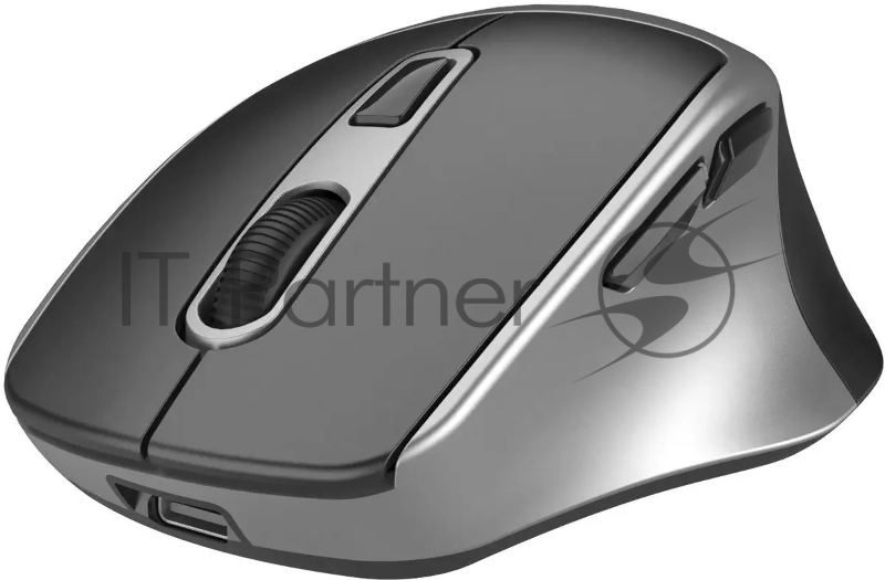 Мышь беспроводная Оклик 516MW черный/серебристый, 1600dpi, USB, Bluetooth/Радио, кнопки - 6