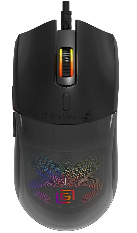 Мышь проводная Оклик 714GM черный, 3200 dpi, USB, кнопки - 7