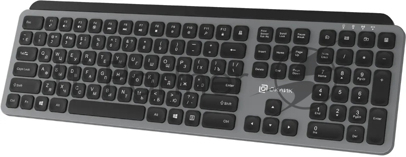 Клавиатура Оклик K859W беспроводная USB серый/черный (2002136)