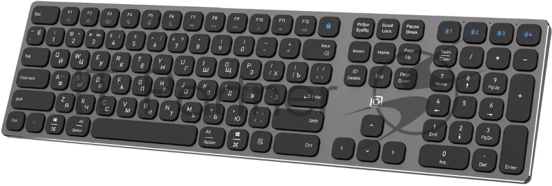 Клавиатура Оклик K867W беспроводная USB серый/черный (2002130)