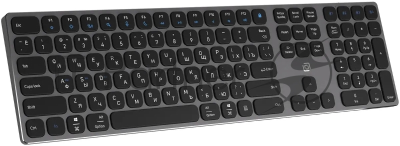 Клавиатура Оклик K867W беспроводная USB серый/черный (2002130)