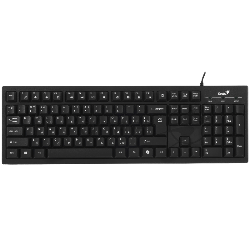 Комплект проводной Genius KM-100SE клавиатура+мышь, USB. Цвет: черный (31330009402)