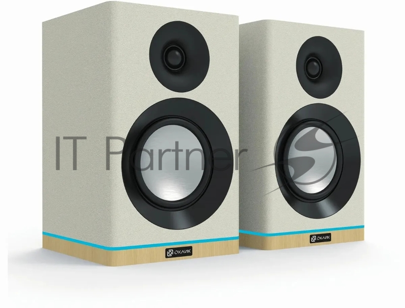 Колонки Оклик OK-605A 2.0 белый 60Вт BT