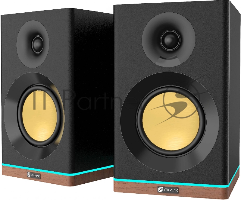 Колонки Оклик OK-605A 2.0 черный 60Вт BT