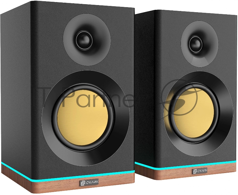Колонки Оклик OK-605A 2.0 черный 60Вт BT