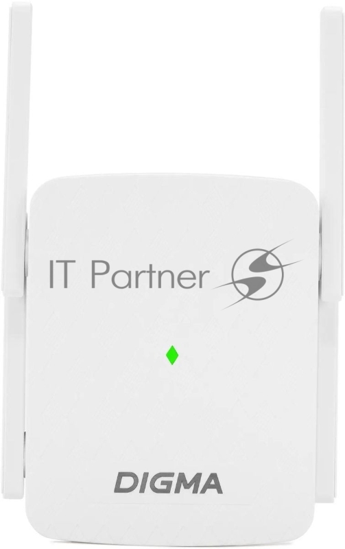 Повторитель беспроводного сигнала Digma D-WR310 (D-WR310V2) N300 Wi-Fi белый