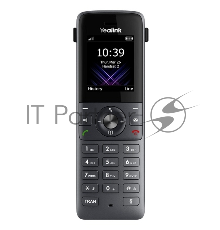 YEALINK W74P (база W70B+трубка W74H) до 10 SIP-аккаунтов, до 10 трубок на базу, до 20 вызовов, шт