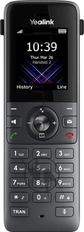 YEALINK W74P (база W70B+трубка W74H) до 10 SIP-аккаунтов, до 10 трубок на базу, до 20 вызовов, шт