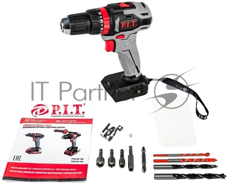 Дрель ударная P.I.T. PSB20H-10B патрон:быстрозажимной реверс