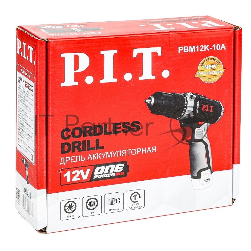 Дрель P.I.T. PBM12K-10A X-DRIVER SOLO патрон:быстрозажимной реверс (PBM12K-10A)