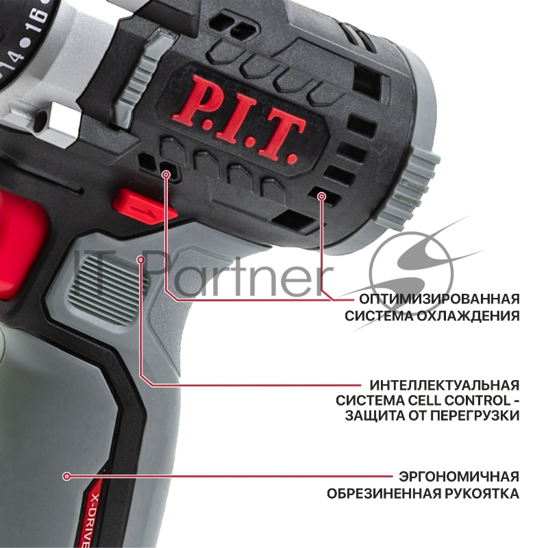 Дрель P.I.T. PBM12K-10A/1 X-DRIVER патрон:быстрозажимной реверс (PBM12K-10A/1)