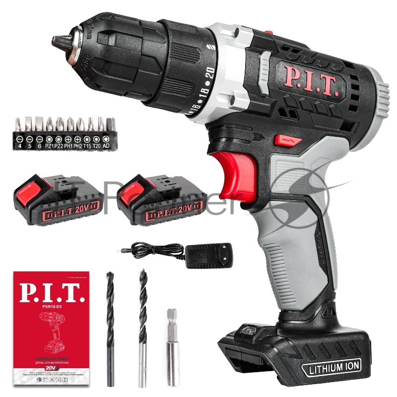 Дрель P.I.T. PSR18-D5 патрон:быстрозажимной реверс