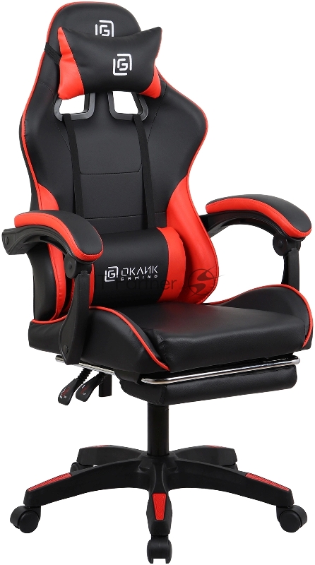 Кресло игровое Оклик Camper черный/красный