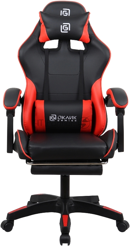Кресло игровое Оклик Camper черный/красный