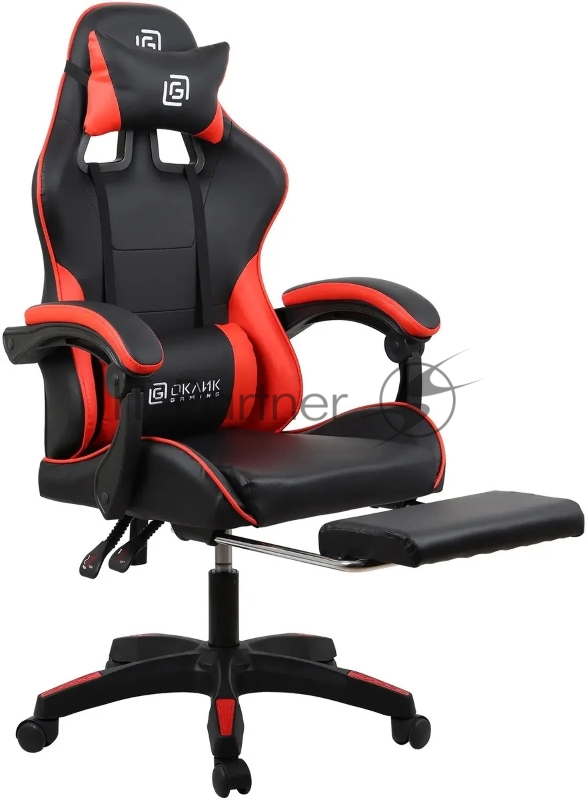 Кресло игровое Оклик Camper черный/красный