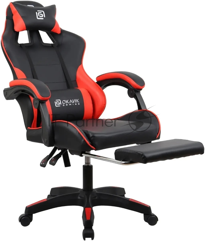 Кресло игровое Оклик Camper черный/красный