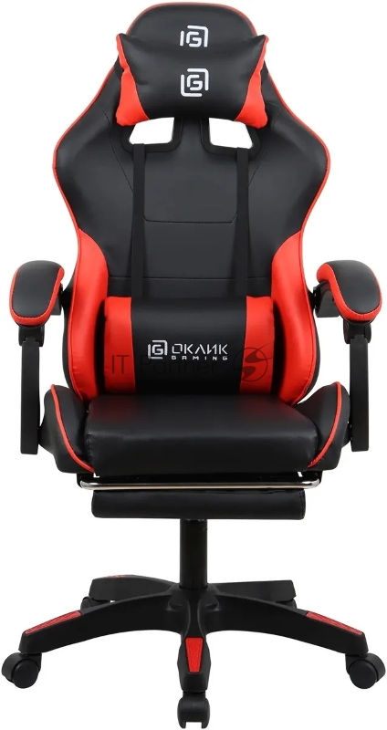 Кресло игровое Оклик Camper черный/красный