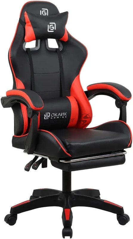 Кресло игровое Оклик Camper черный/красный