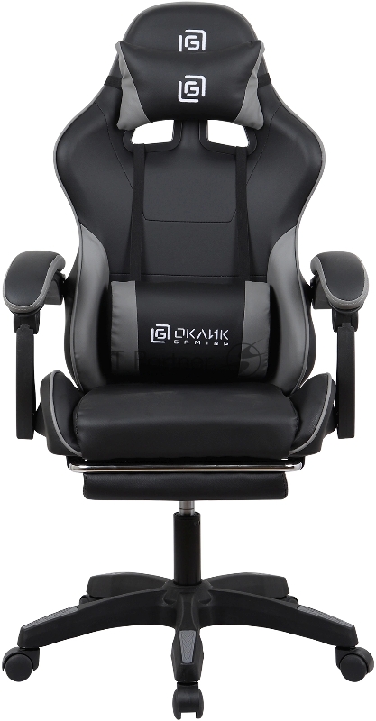 Кресло игровое Оклик Camper черный/серый