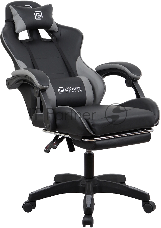 Кресло игровое Оклик Camper черный/серый