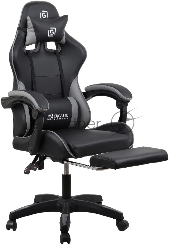 Кресло игровое Оклик Camper черный/серый