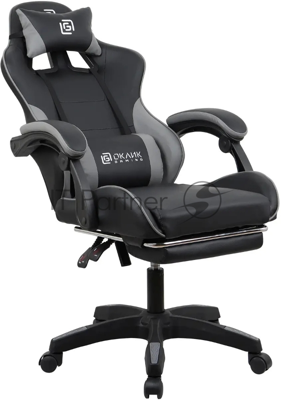 Кресло игровое Оклик Camper черный/серый