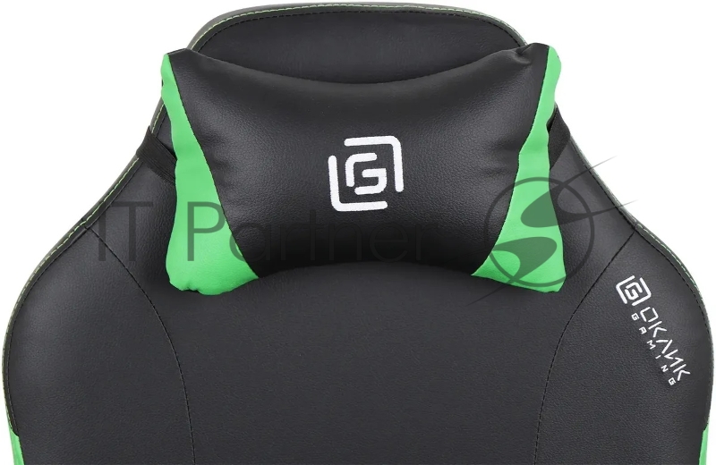 Кресло игровое Оклик Cooldown черный/зеленый