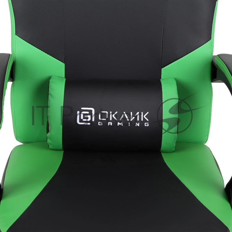 Кресло игровое Оклик Cooldown черный/зеленый