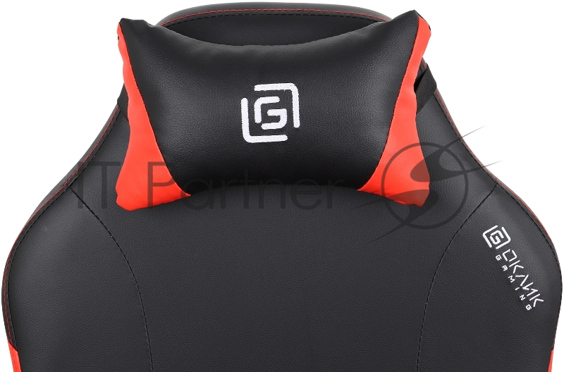 Кресло игровое Оклик Cooldown черный/красный