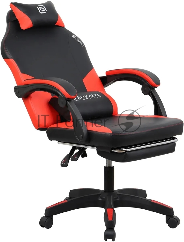 Кресло игровое Оклик Cooldown черный/красный