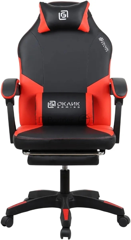 Кресло игровое Оклик Cooldown черный/красный