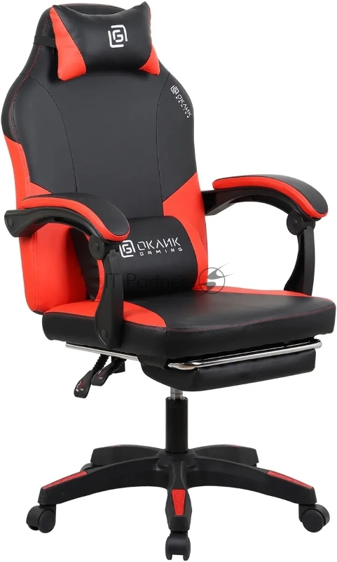 Кресло игровое Оклик Cooldown черный/красный