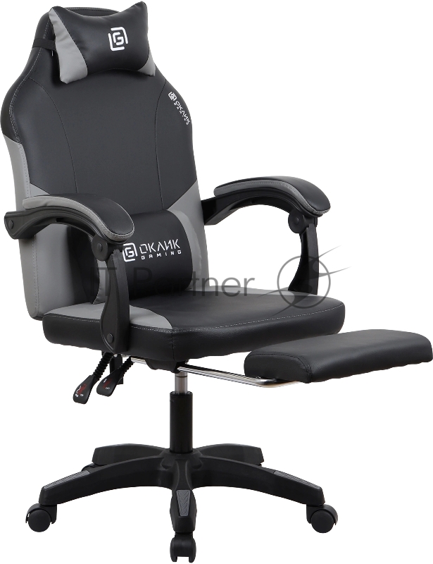Кресло игровое Оклик Cooldown черный/серый
