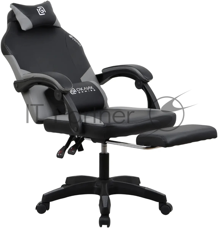 Кресло игровое Оклик Cooldown черный/серый