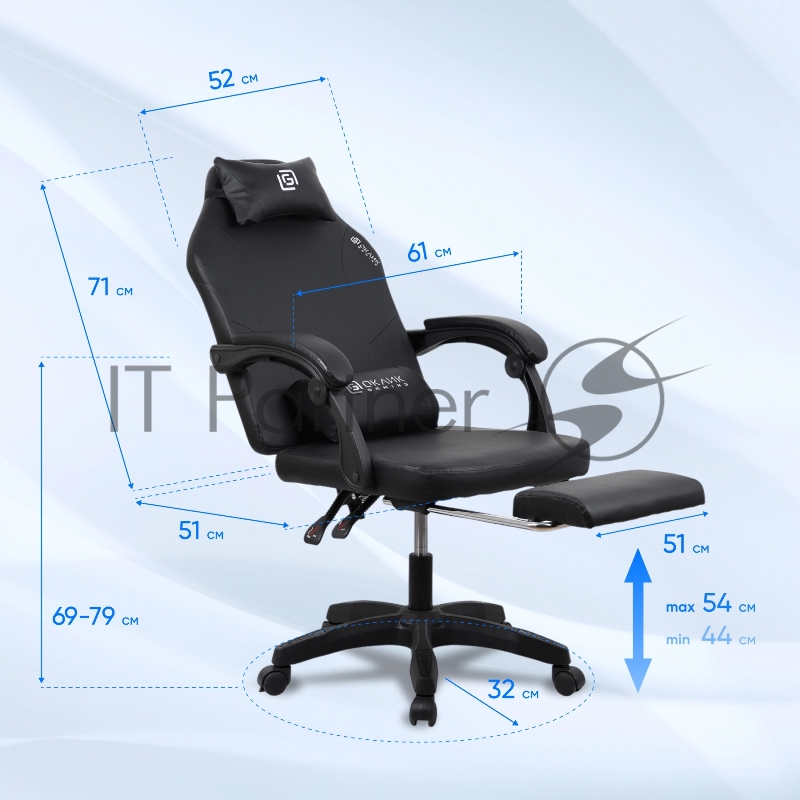 Кресло игровое Оклик Cooldown черный