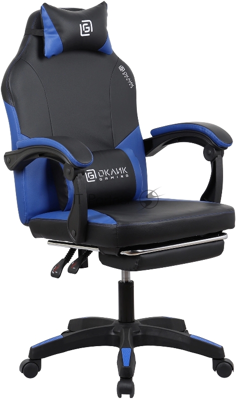 Кресло игровое Оклик Cooldown черный/синий