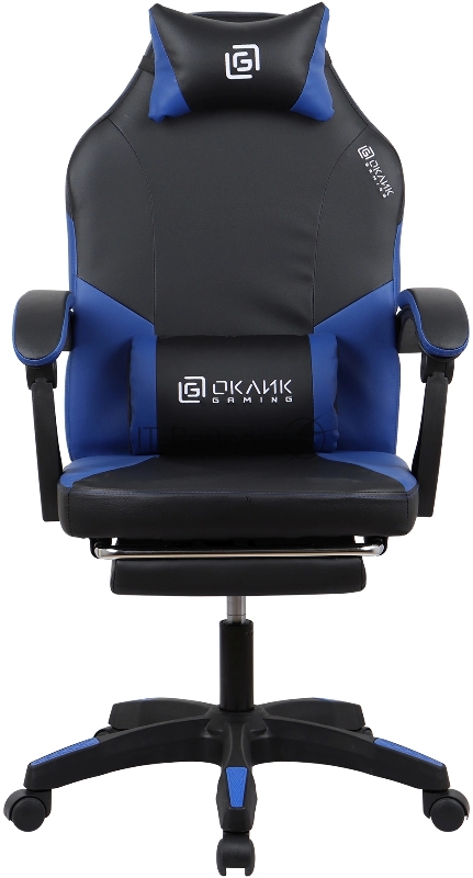 Кресло игровое Оклик Cooldown черный/синий