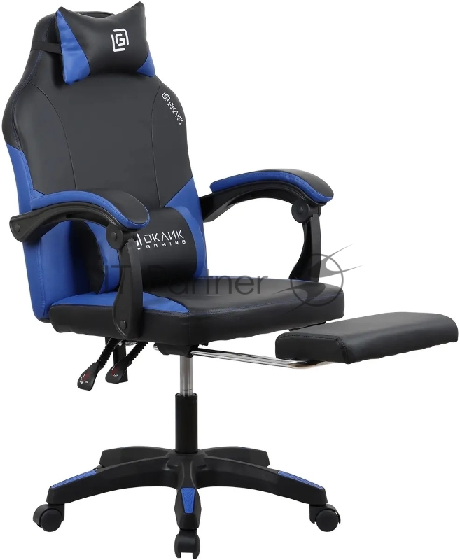 Кресло игровое Оклик Cooldown черный/синий