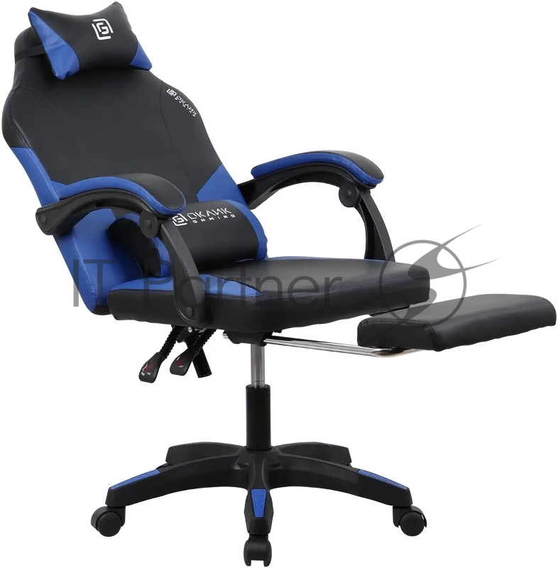 Кресло игровое Оклик Cooldown черный/синий