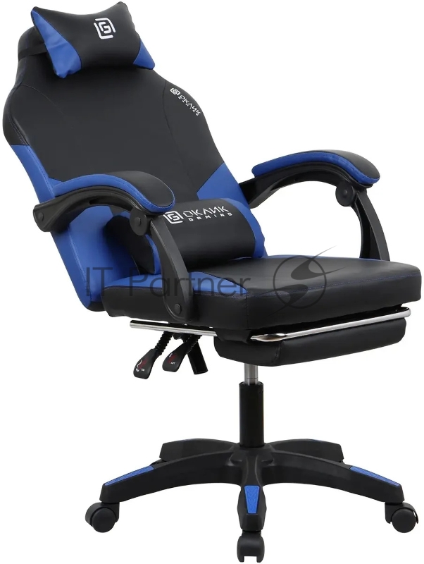 Кресло игровое Оклик Cooldown черный/синий