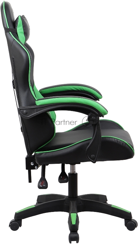 Кресло игровое Оклик Drifter черный/зеленый