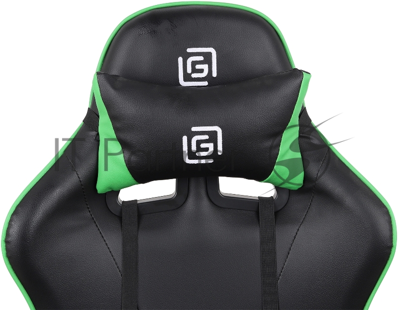 Кресло игровое Оклик Drifter черный/зеленый