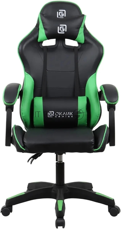 Кресло игровое Оклик Drifter черный/зеленый