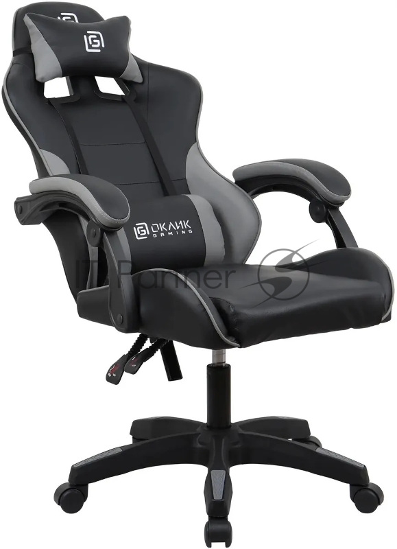 Кресло игровое Оклик Drifter черный/серый