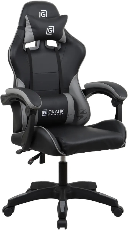 Кресло игровое Оклик Drifter черный/серый