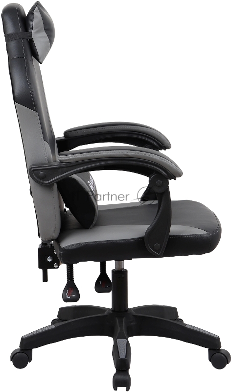 Кресло игровое Оклик Spirit черный/серый