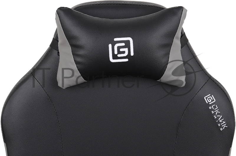 Кресло игровое Оклик Spirit черный/серый