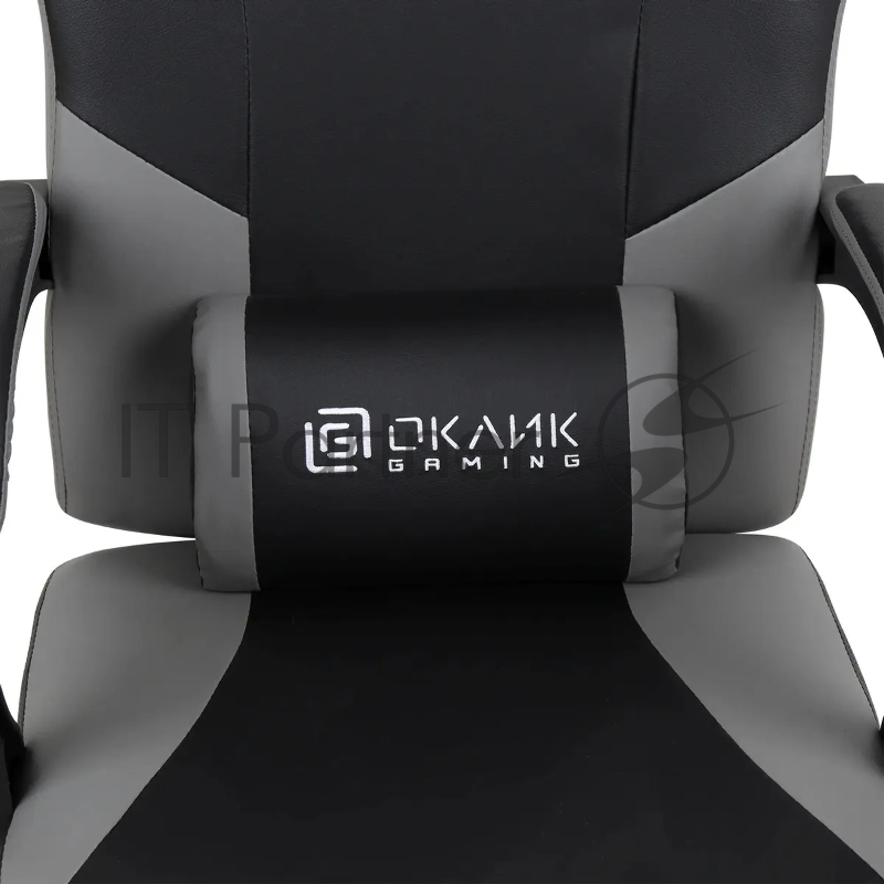 Кресло игровое Оклик Spirit черный/серый